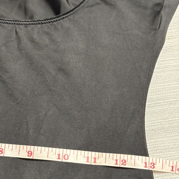 Spanx Slimplicity 991 Open-Bust Mid Thigh Shapewear Bodysuit Black Size XL EUC - Picture 10 of 13